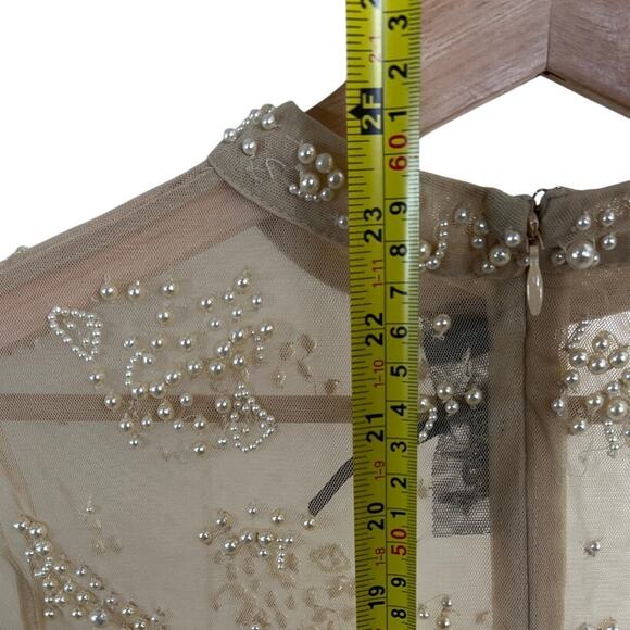 Free People XS Intimately Free People Embellished Pearl Bodysuit - Picture 4 of 6